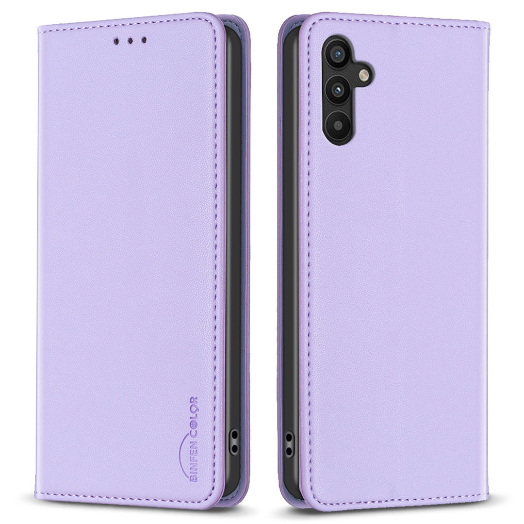 BINFEN COLOR BF18 For Samsung Galaxy A34 5G PU Leather Folio Cover Flip Stand Card Slot Phone Case BINFEN COLOR BF18 For Samsung Galaxy A34 5G PU Leather Folio Cover Flip Stand Card Slot Phone Case